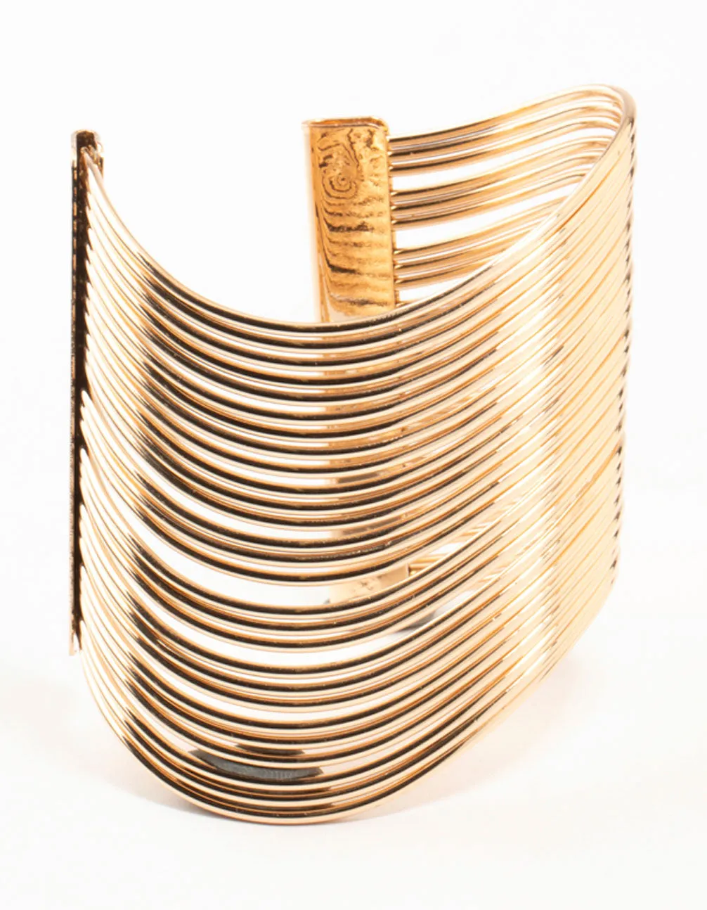 Gold Wave Wrist Cuff sold by lovisa