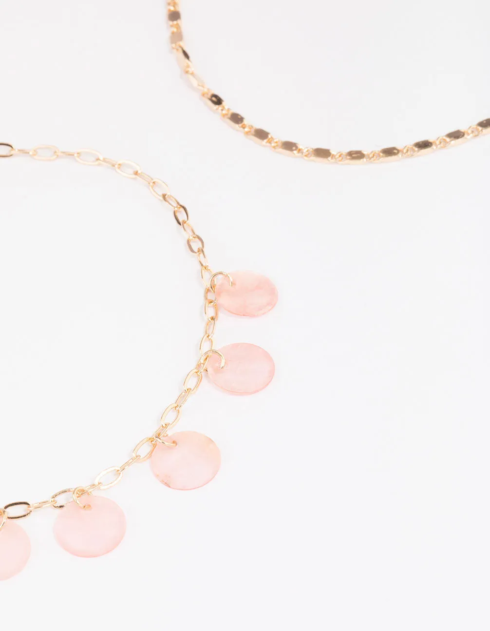 Gold Genuine Shell Butterfly Anklets 3-Pack sold by lovisa product image thumbnail 3