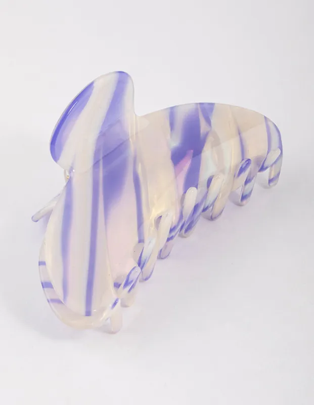 Acrylic Lilac Lunar Multi Clear Claw Clip sold by lovisa