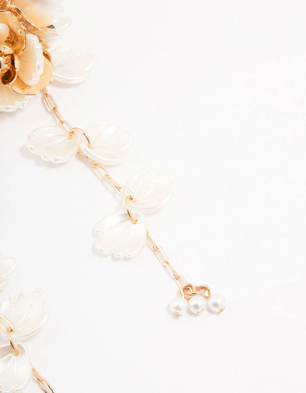 Gold Floral Drop Earrings sold by lovisa product image thumbnail 3