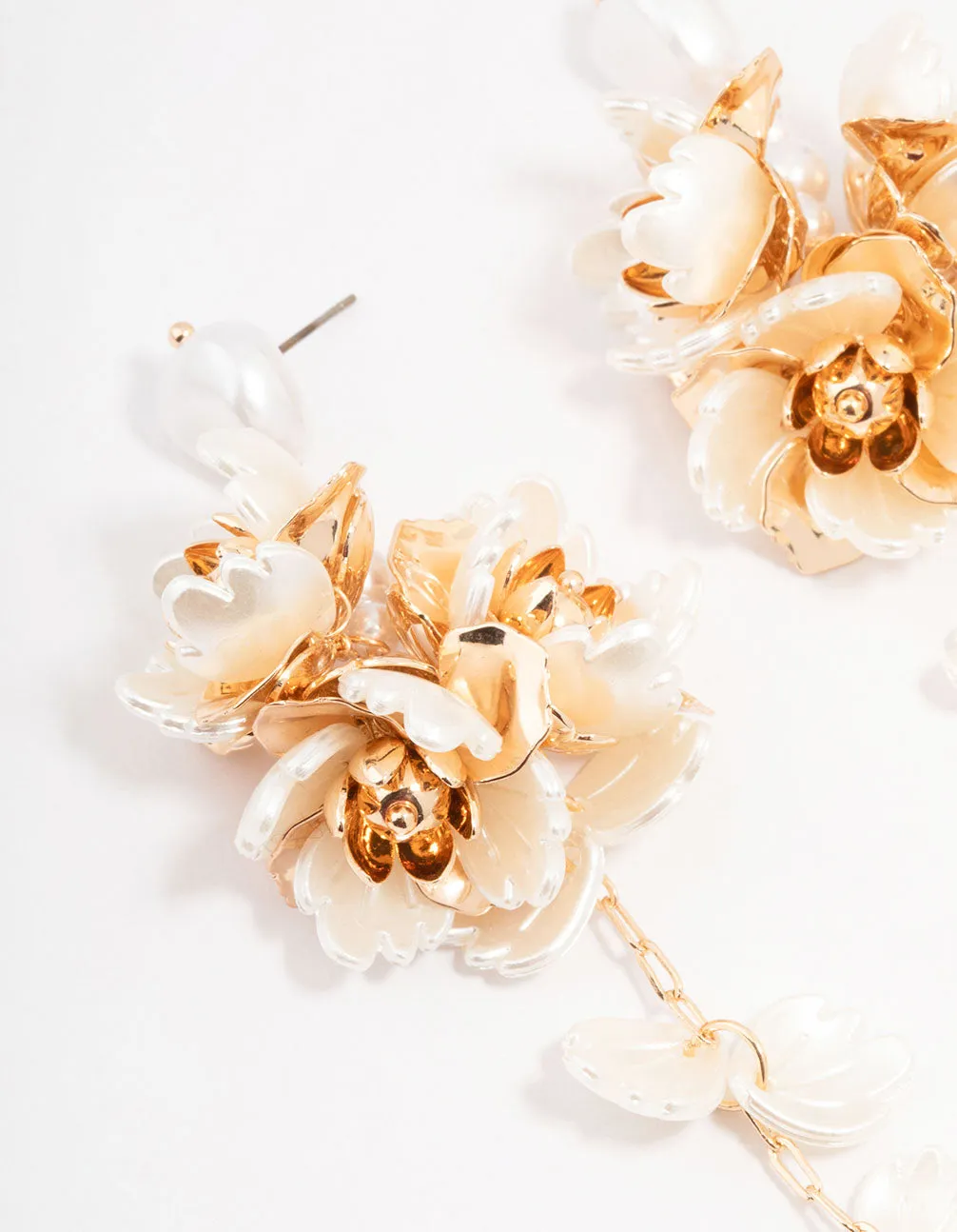 Gold Floral Drop Earrings sold by lovisa product image thumbnail 2
