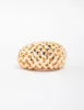Gold Plated Woven Dome Cocktail Ring sold by lovisa