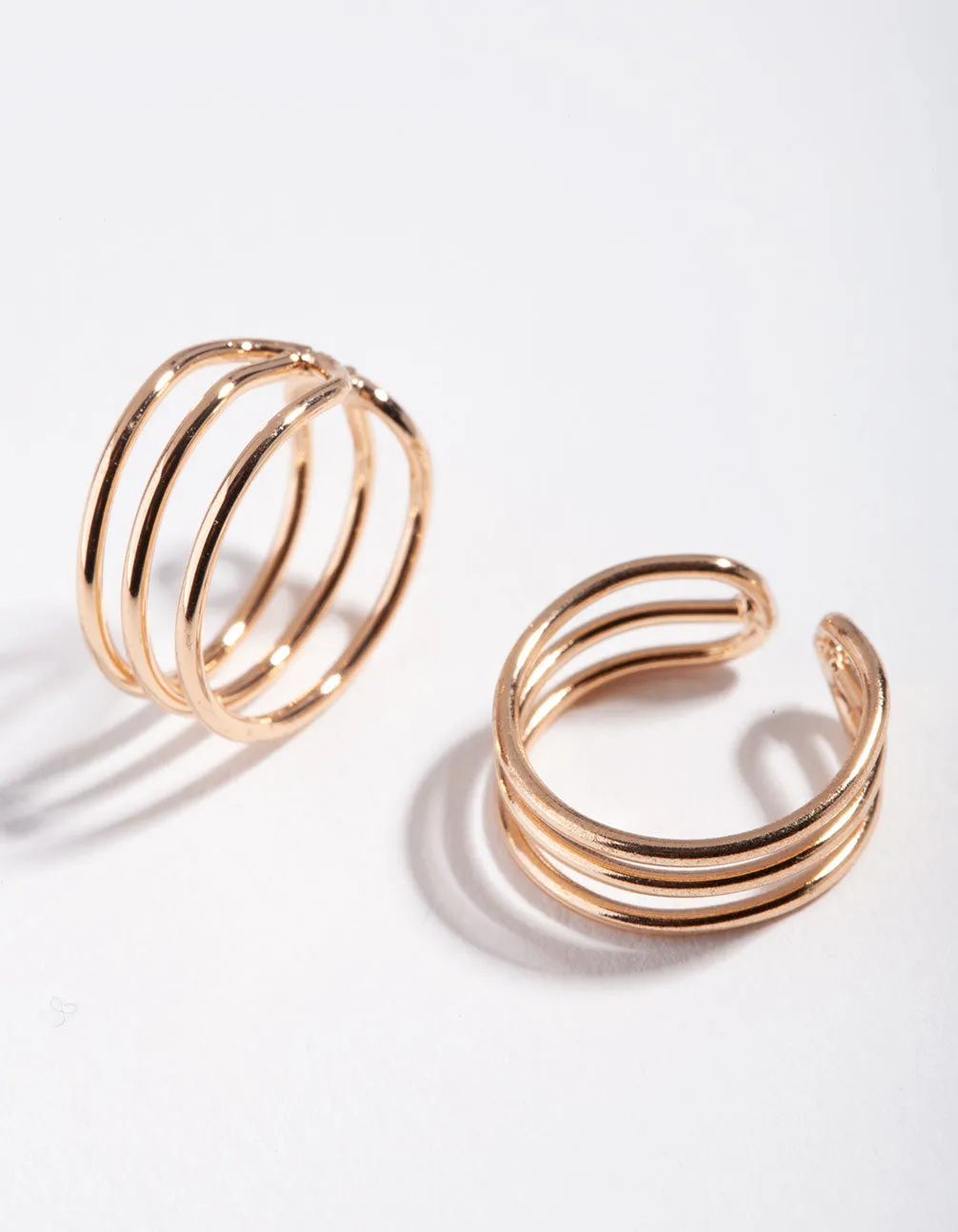 Gold Triple Line Ear Cuff Pack sold by lovisa product image thumbnail 2