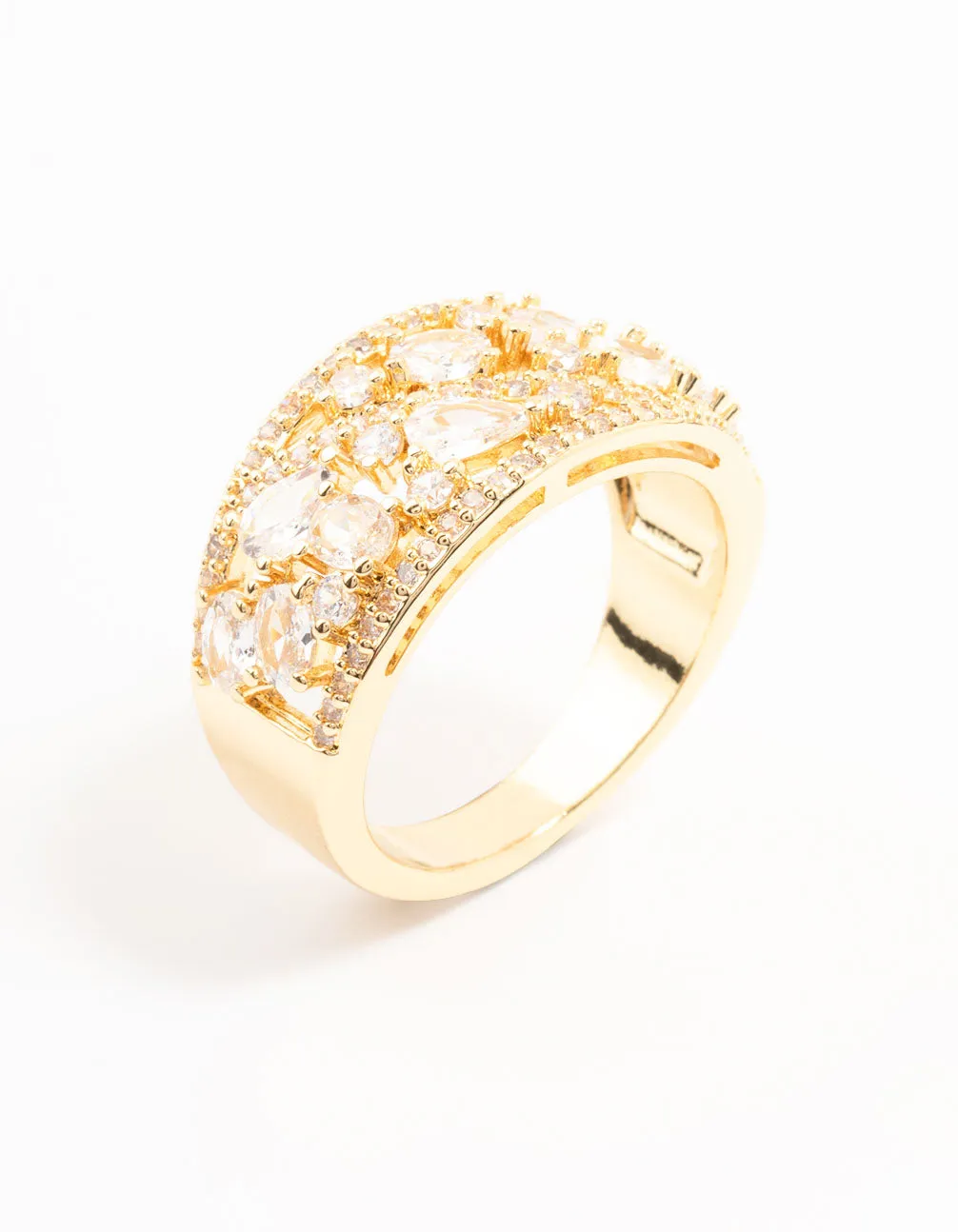 Gold Plated Mixed Stone Cubic Zirconia Ring sold by lovisa product image thumbnail 2