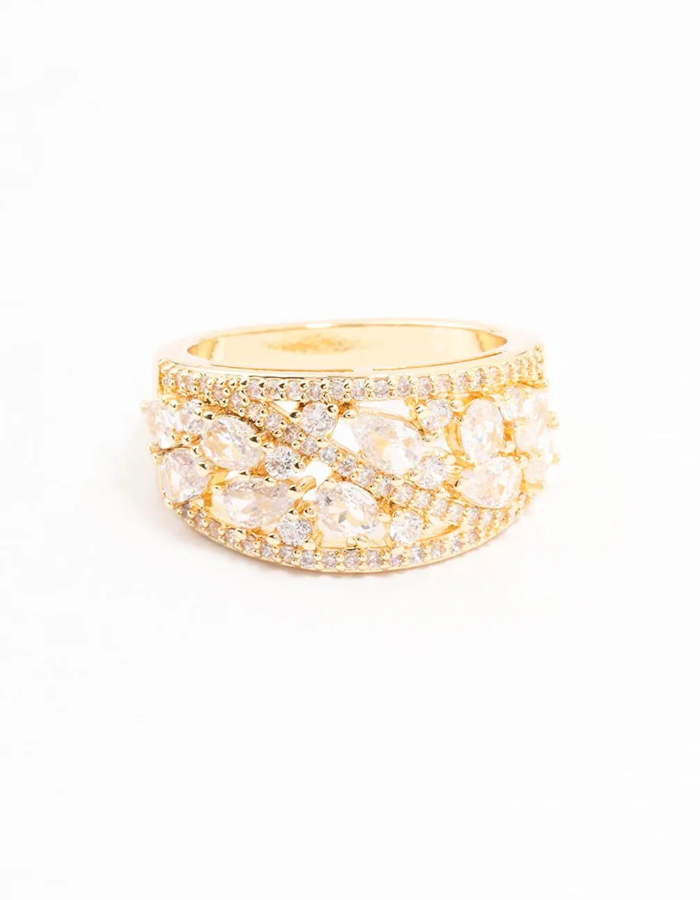 Gold Plated Mixed Stone Cubic Zirconia Ring sold by lovisa product image thumbnail 3