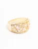 Gold Plated Mixed Stone Cubic Zirconia Ring sold by lovisa