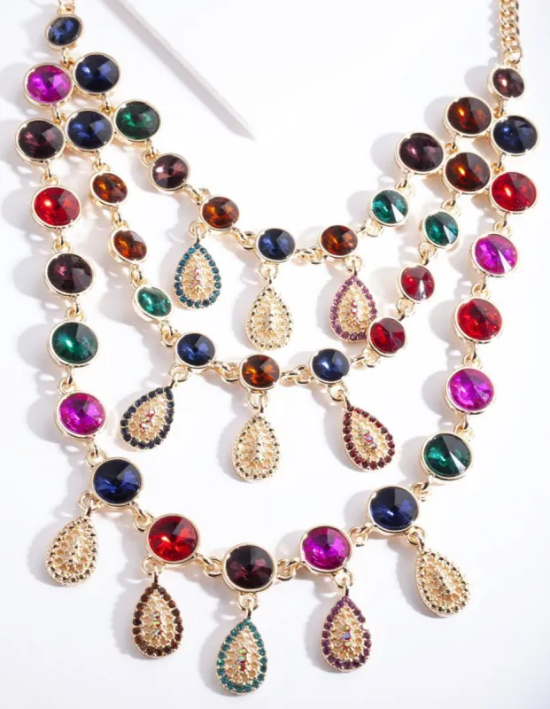 RED SG DIA TEARDROP LAYER NL sold by lovisa