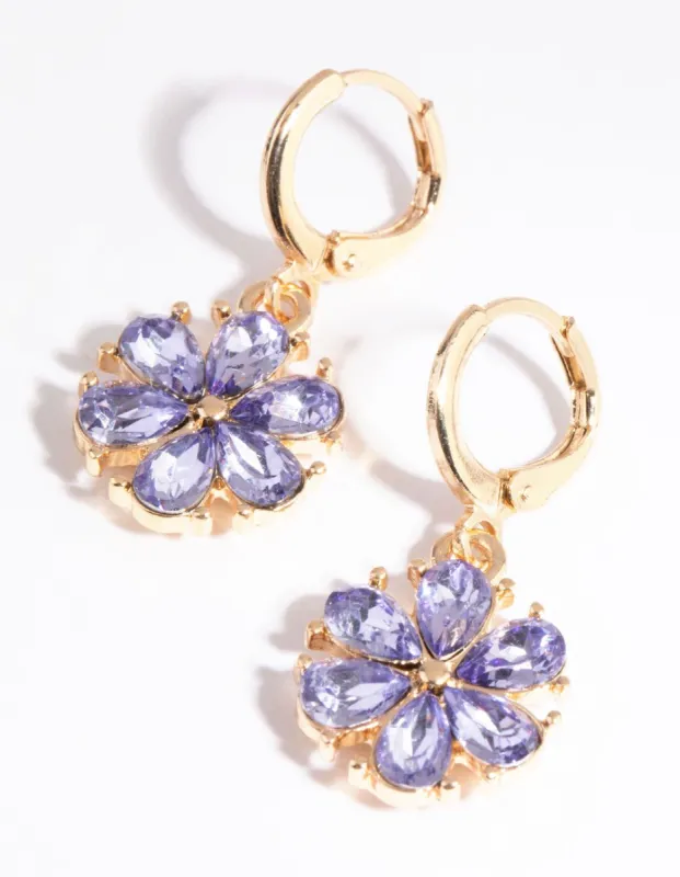 Gold Buttercup Flower Huggie Earrings made by lovisa