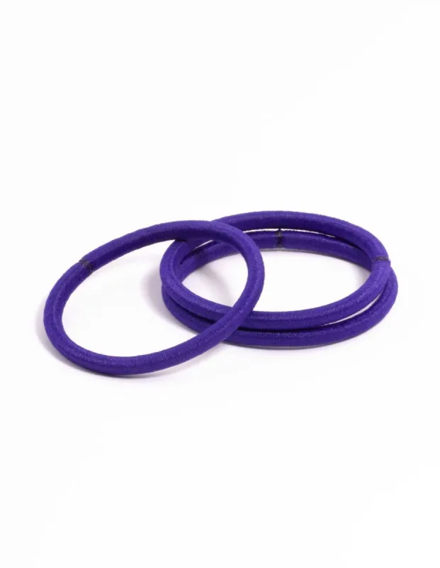 Navy Fabric Classic Hair Tie Pack sold by lovisa