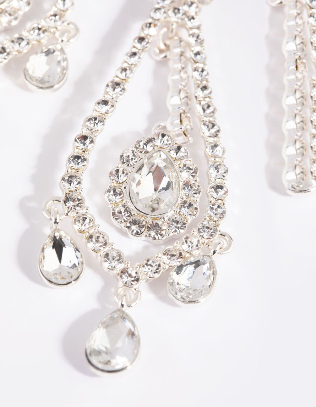 Silver Statement Teardrop Earrings sold by lovisa product image thumbnail 3