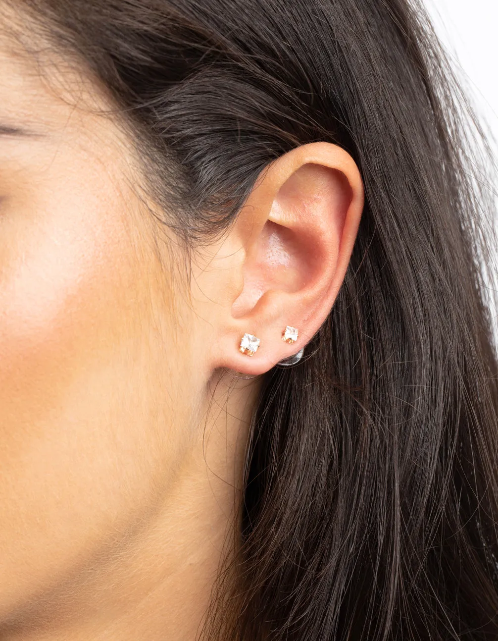 Gold Cubic Zirconia Classic Stud Earring 6-Pack sold by lovisa product image thumbnail 2