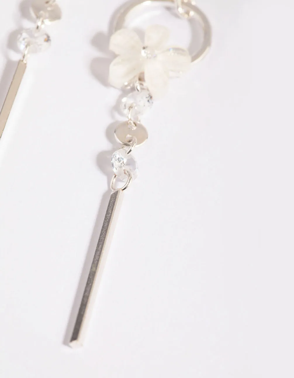 Silver Flower Drop Earrings sold by lovisa product image thumbnail 3