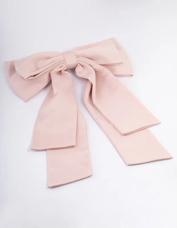 Fabric Stone Drop Bow Clip sold by lovisa