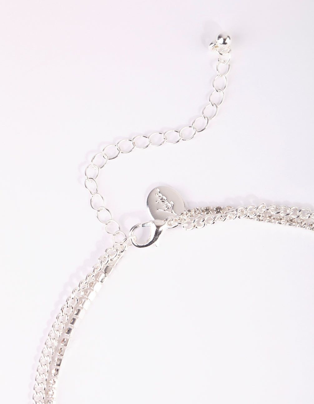 Silver Butterfly Cup Chain Layered Necklace sold by lovisa product image thumbnail 3