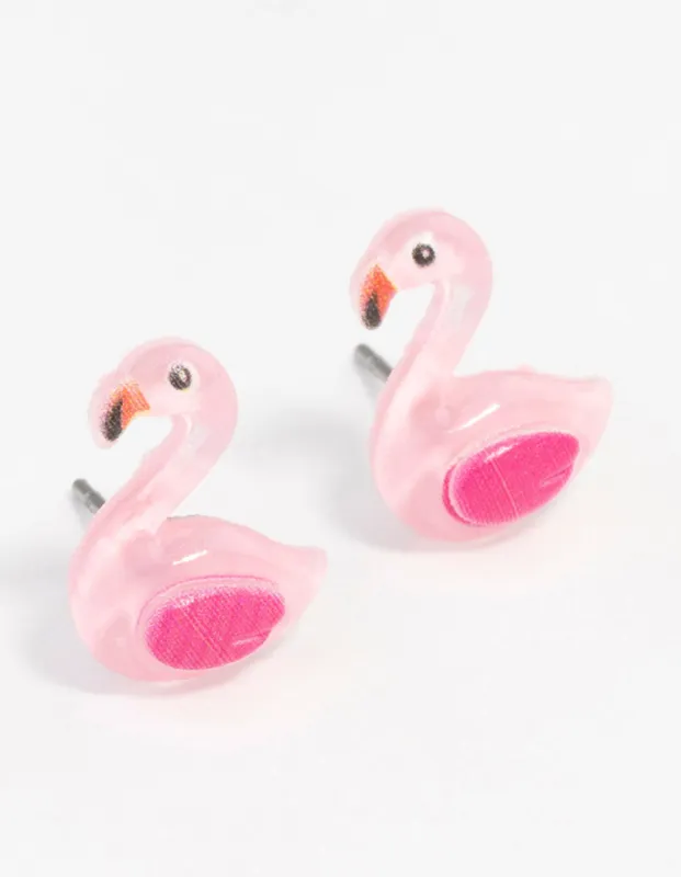 Flamingo Stud Earrings sold by lovisa