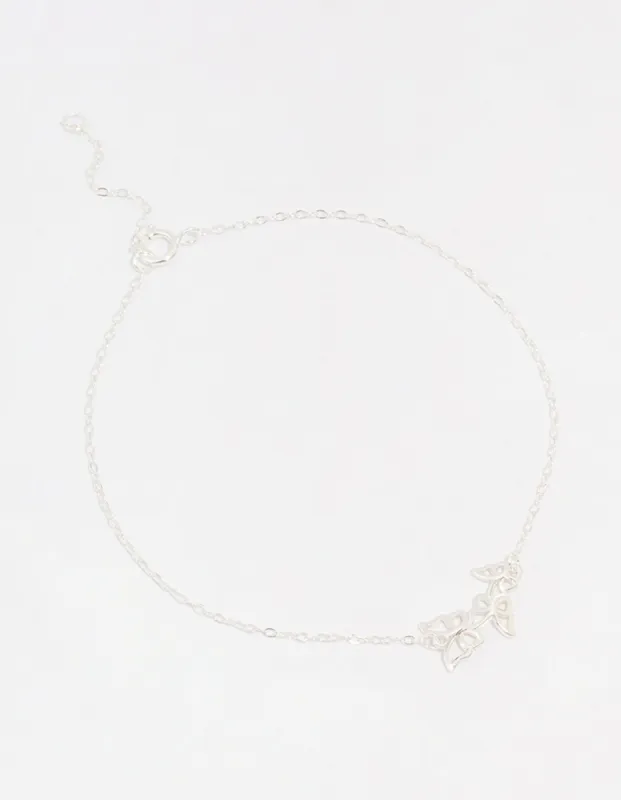 Sterling Silver Butterfly Chain Bracelet sold by lovisa