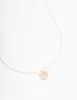 Rose Gold Simple Heart Diamante Necklace sold by lovisa