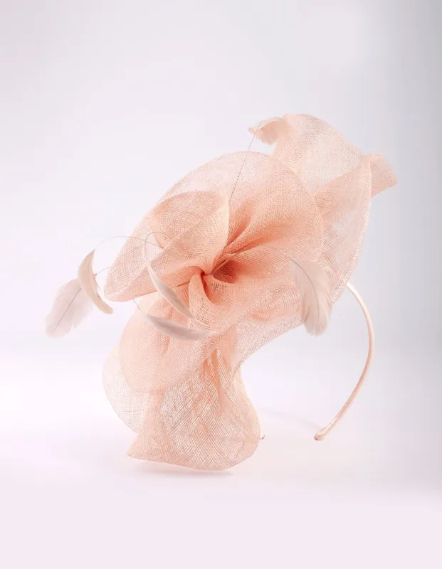 Pink Ruffle Saucer Headband sold by lovisa