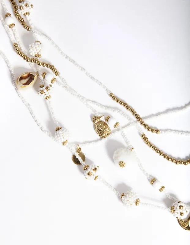 PALMS  SEED BEAD LAYRD LONG NL sold by lovisa