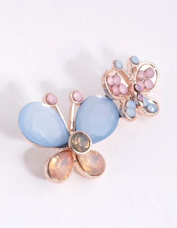 Rose Gold Butterfly Brooch sold by lovisa