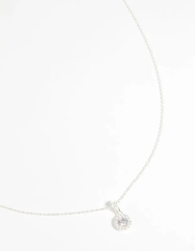 Sterling Silver Cubic Zirconia Pendant Necklace sold by lovisa