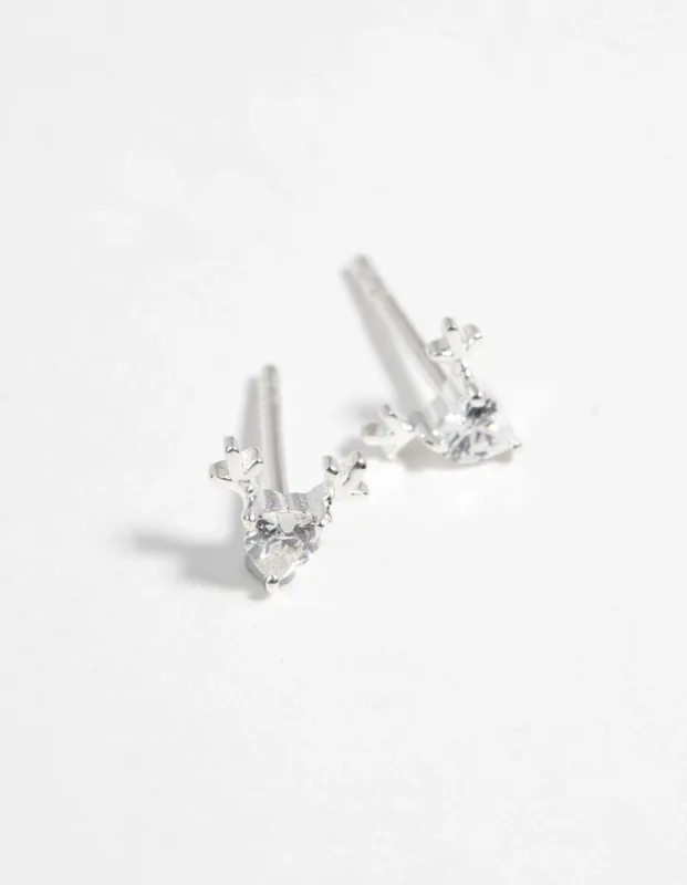 Sterling Silver Reindeer Stud Earrings sold by lovisa