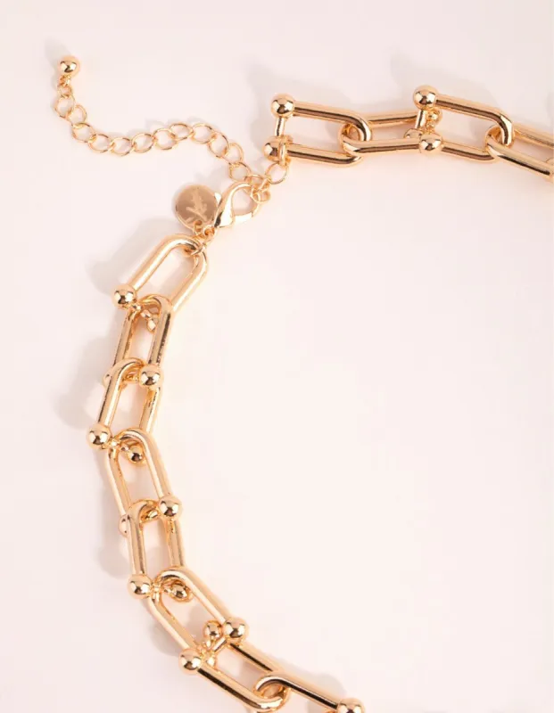 Gold Hardware Link Necklaces sold by lovisa