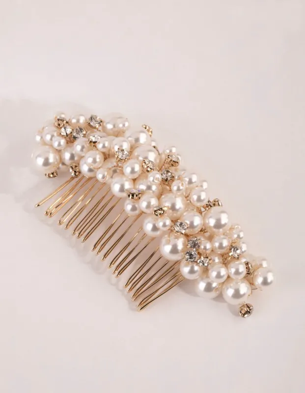 Pearl Cluster Statement Comb sold by lovisa