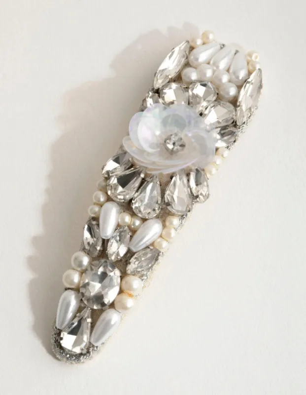 Mixed Bead Detail Bar Clip sold by lovisa