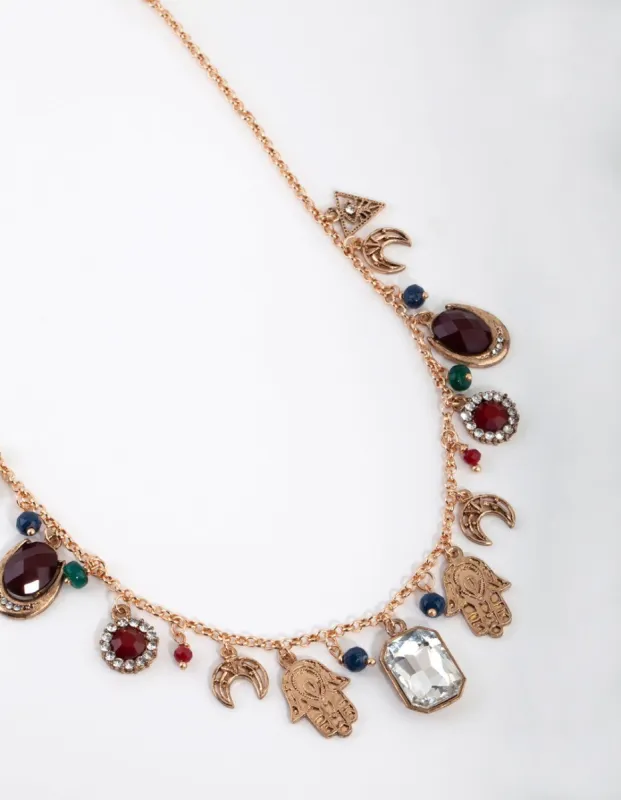 Gold Hamsa Charm Necklace sold by lovisa
