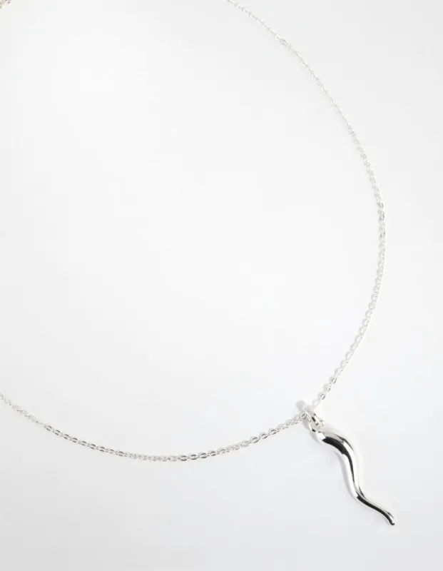 Silver Horn of Plenty Pendant Necklace sold by lovisa