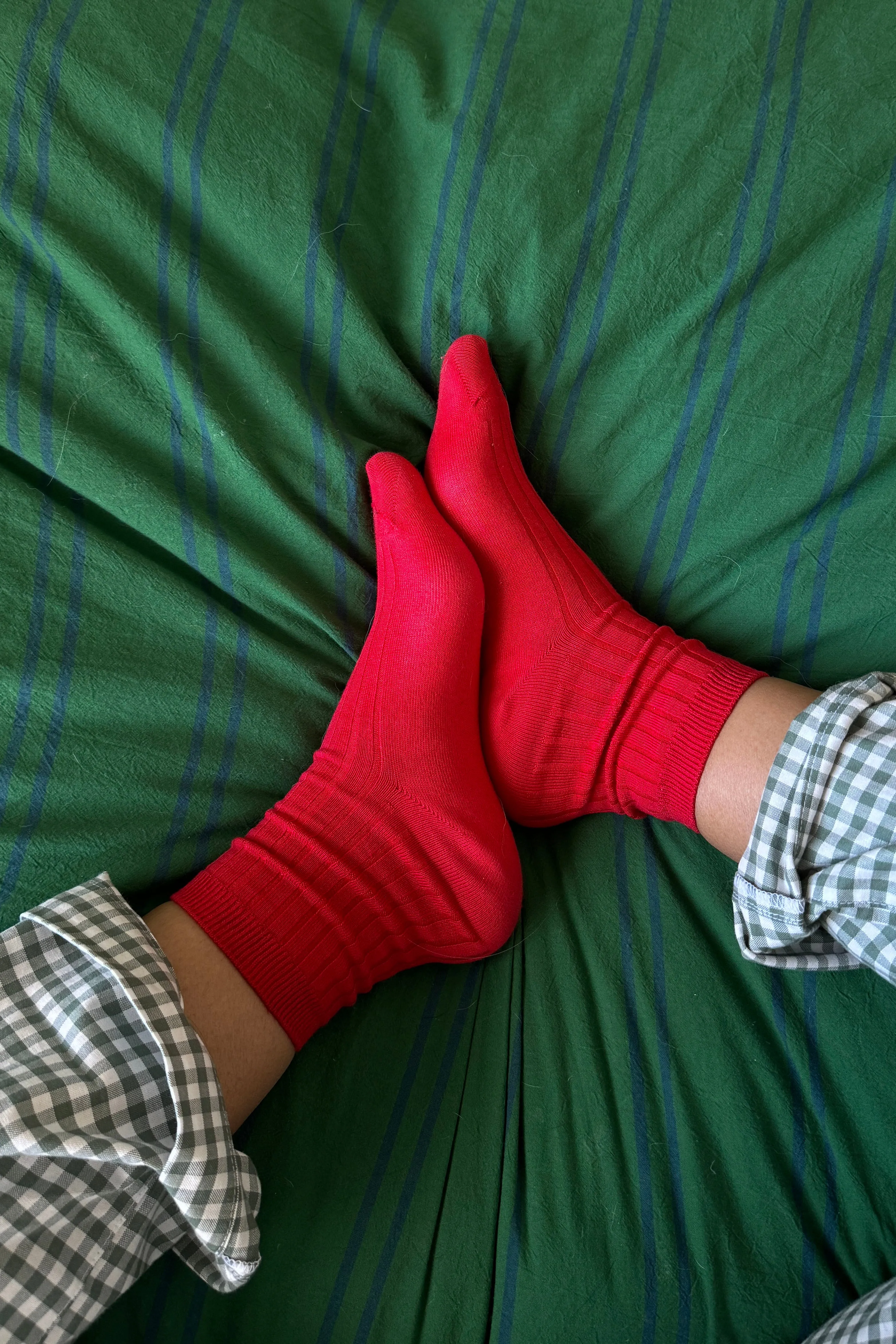 Her Socks (MC cotton) - Classic Red sold by Le Bon Shoppe product image thumbnail 3