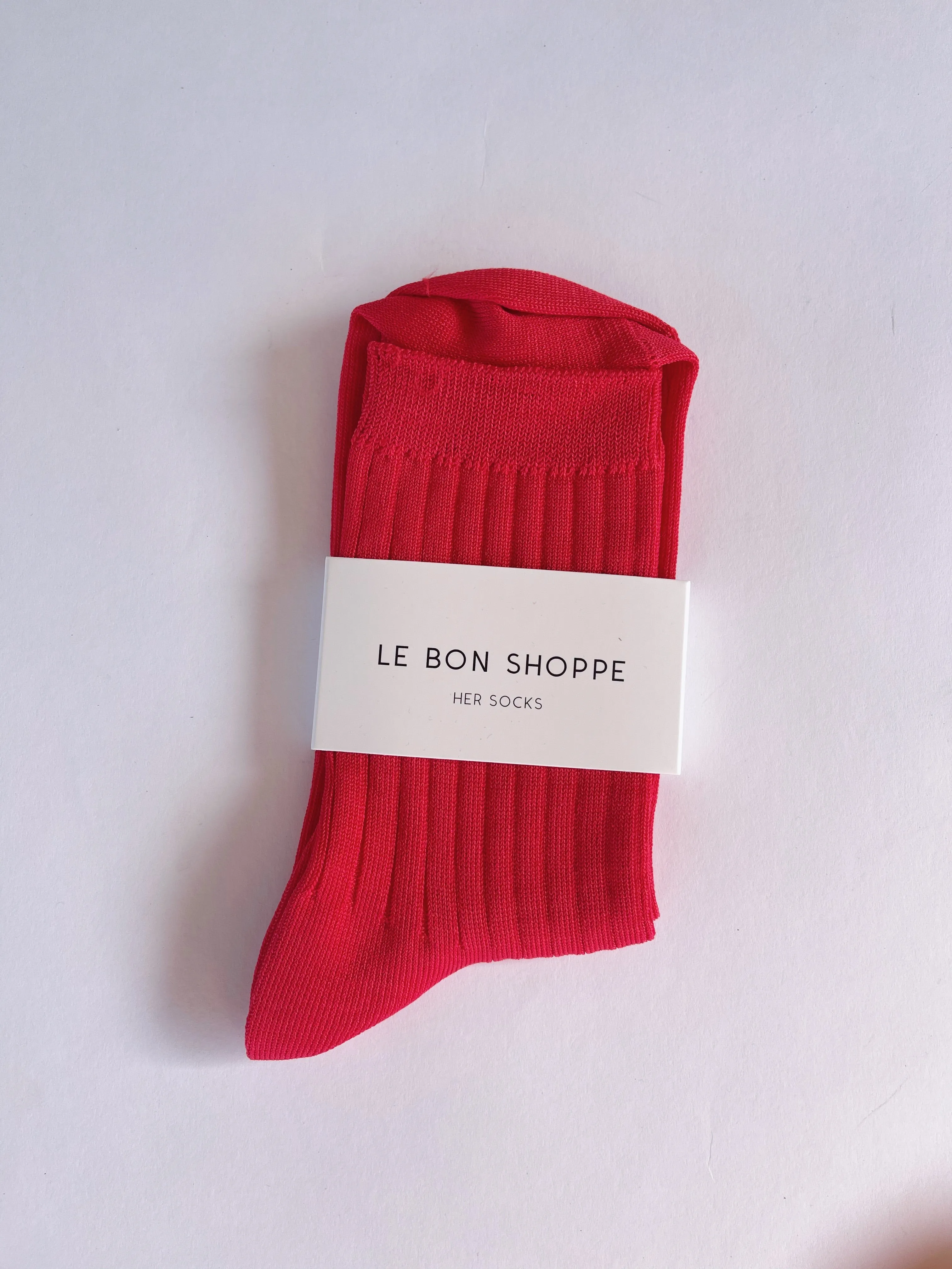 Her Socks (MC cotton) - Classic Red sold by Le Bon Shoppe product image thumbnail 5