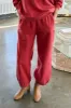 French Terry Balloon Pants - Coral Red sold by Le Bon Shoppe