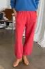 French Terry Balloon Pants - Coral Red sold by Le Bon Shoppe