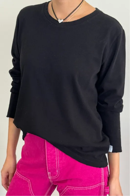 Everyday Long Sleeve Tee - True Black sold by Le Bon Shoppe