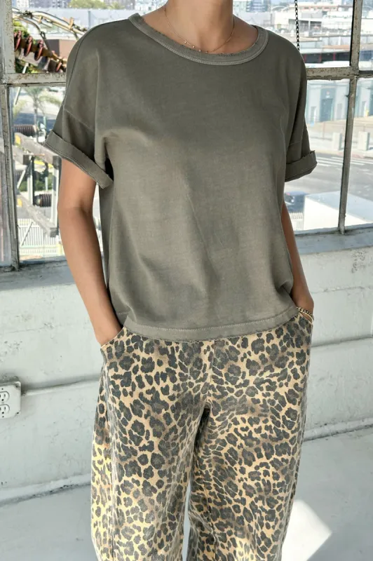 ***SALE*** Vintage Fille Tee - Army Green sold by Le Bon Shoppe