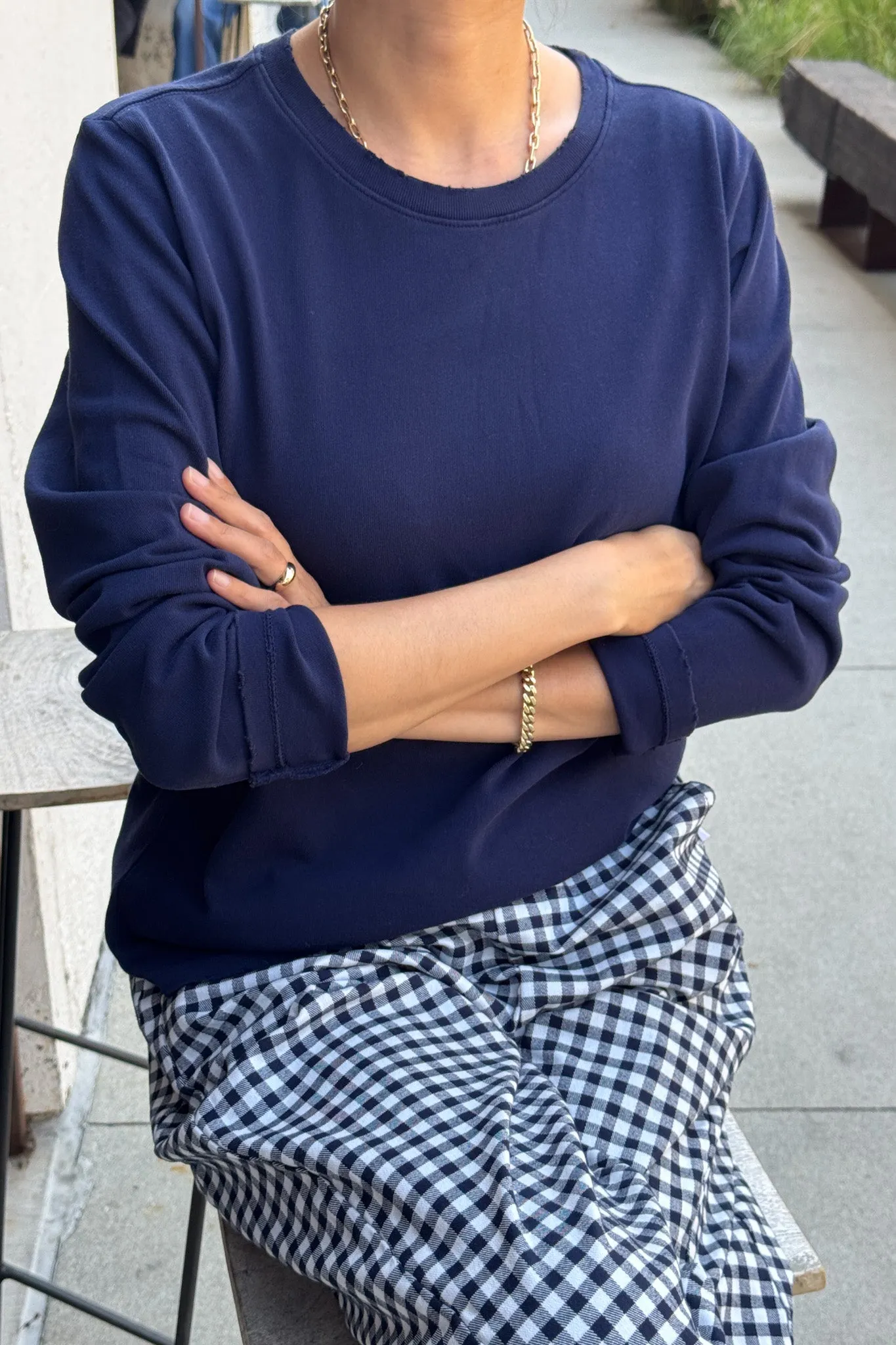 Everyday Long Sleeve Tee - Navy sold by Le Bon Shoppe product image thumbnail 2