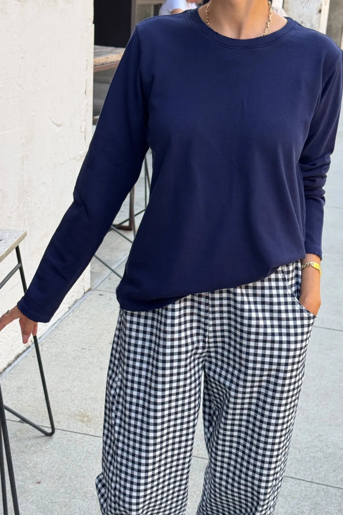 Everyday Long Sleeve Tee - Navy sold by Le Bon Shoppe product image thumbnail 4