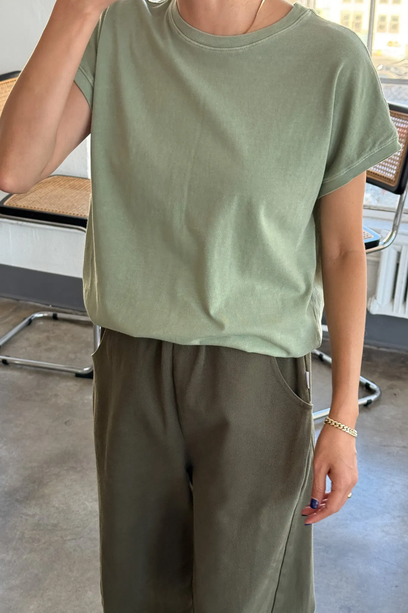 Ease Tee - Matcha sold by Le Bon Shoppe