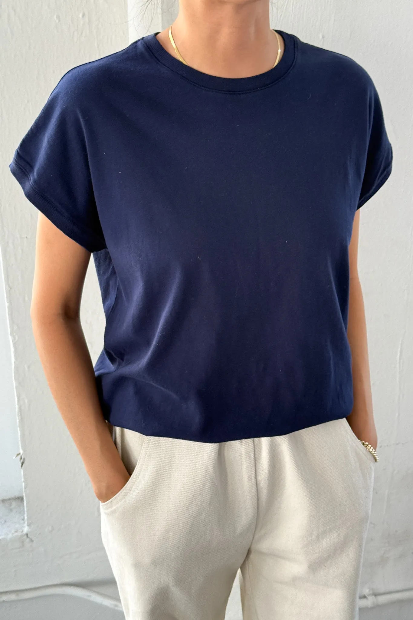 Ease Tee - Navy sold by Le Bon Shoppe