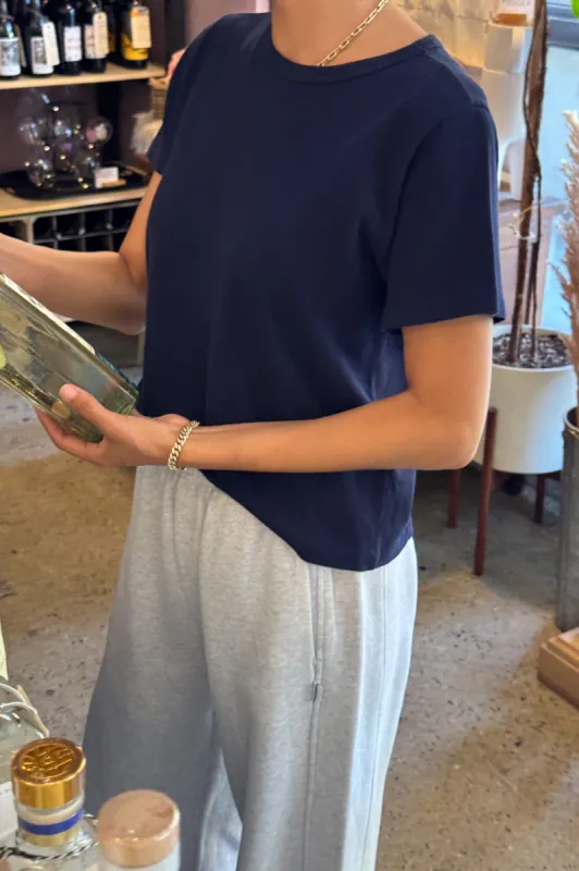 The Little Boy Tee - Navy sold by Le Bon Shoppe