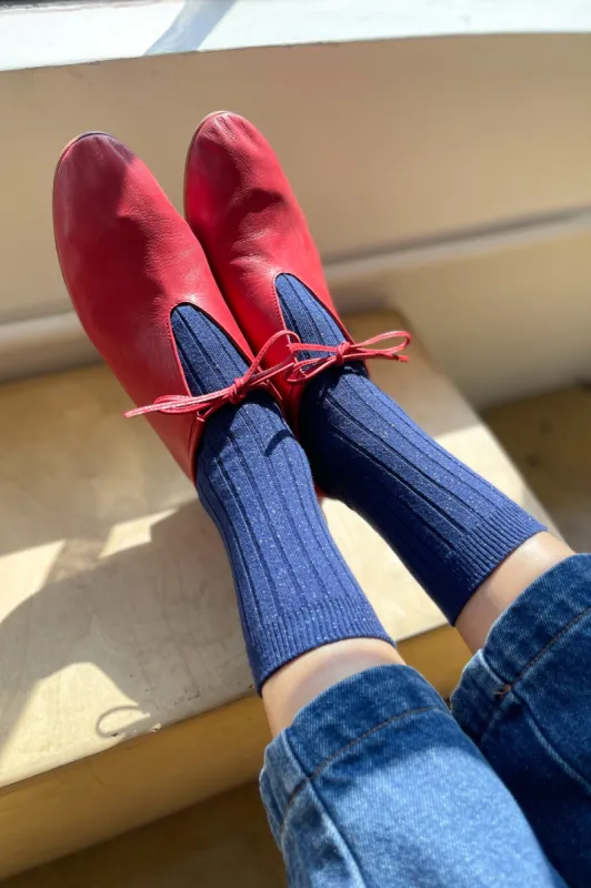 Her Socks (Glitter) - Sapphire Glitter sold by Le Bon Shoppe