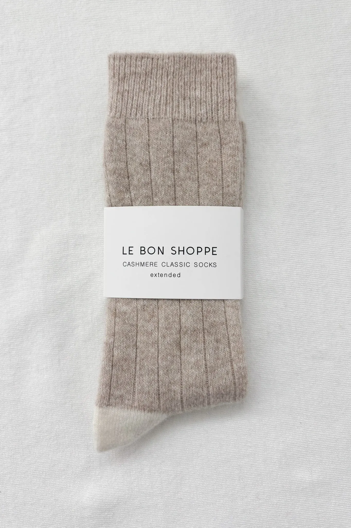 EXTENDED Cashmere Classic Socks - Fawn sold by Le Bon Shoppe product image thumbnail 4