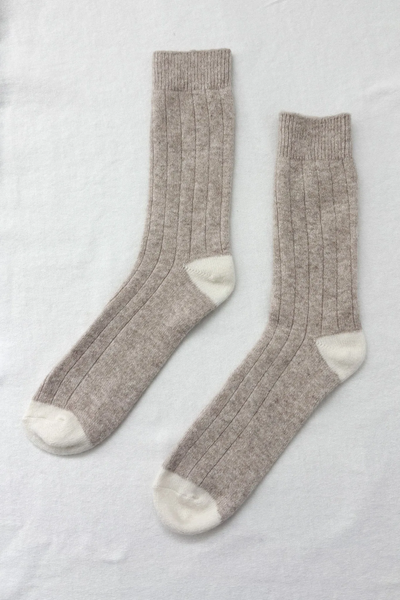 EXTENDED Cashmere Classic Socks - Fawn sold by Le Bon Shoppe product image thumbnail 3