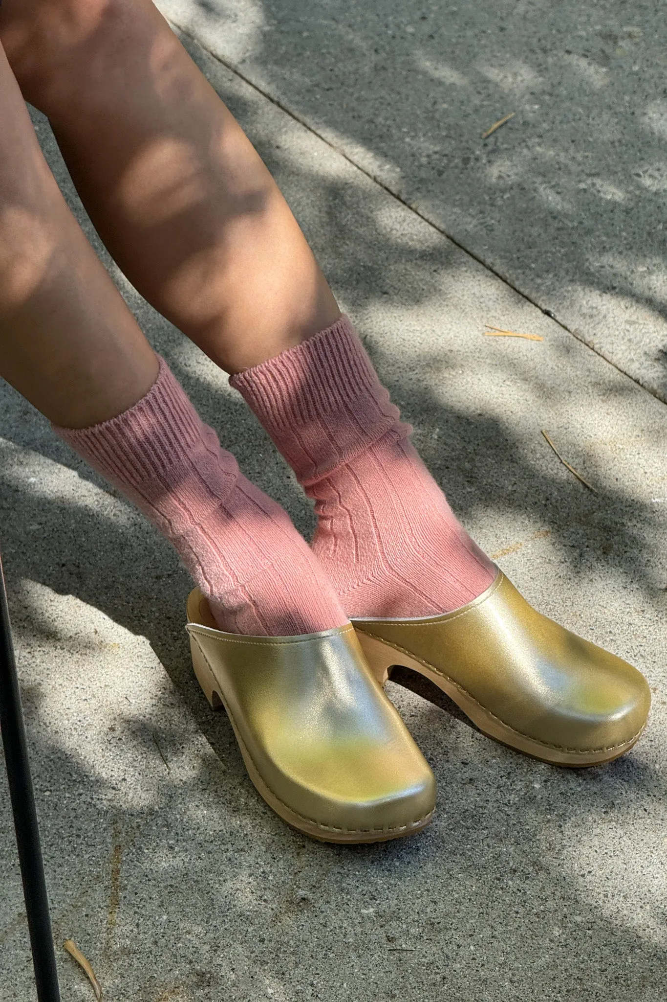 Classic Cashmere Socks - Rose Petal sold by Le Bon Shoppe