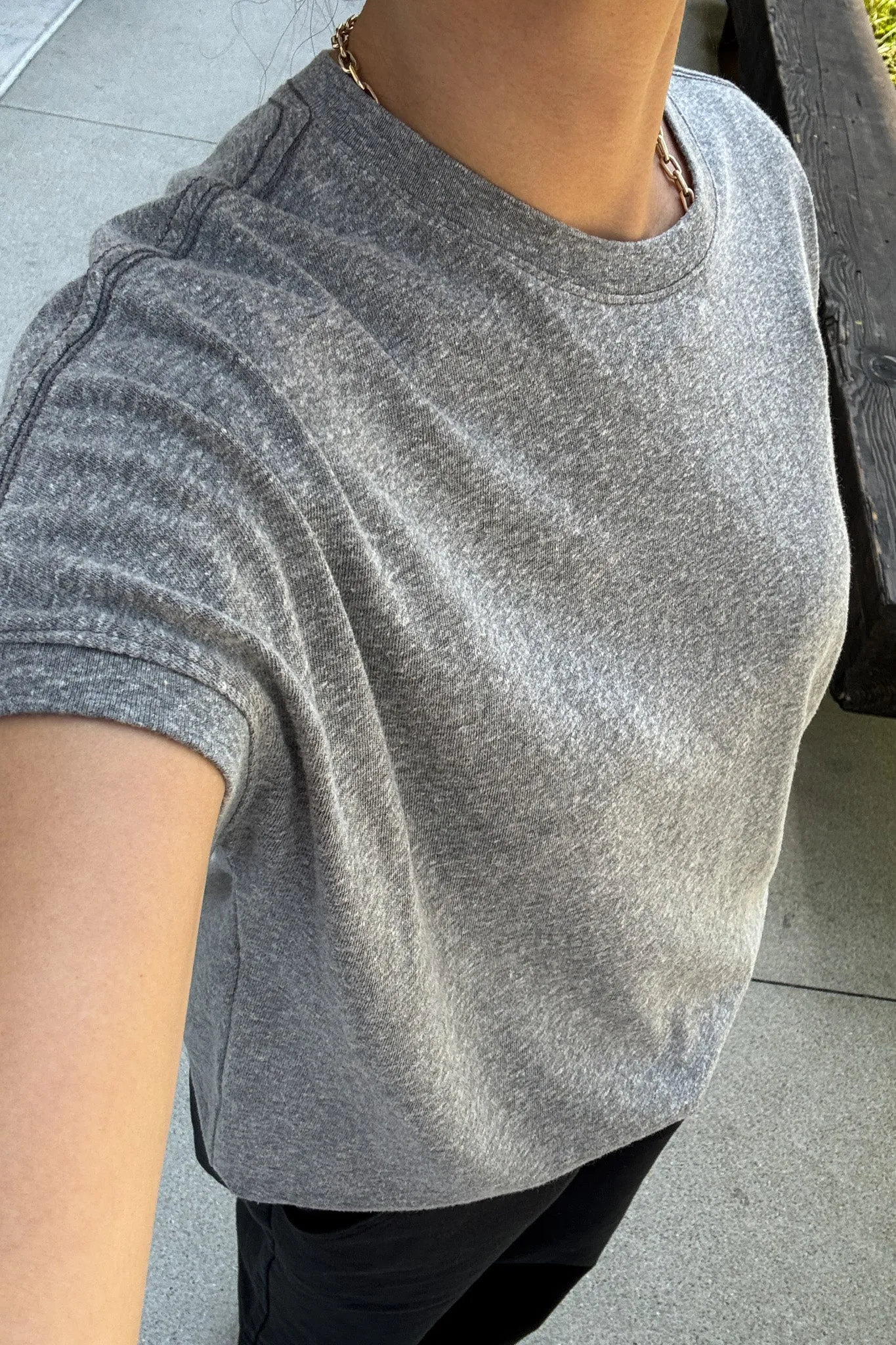 Ease Tee - Heather Grey sold by Le Bon Shoppe