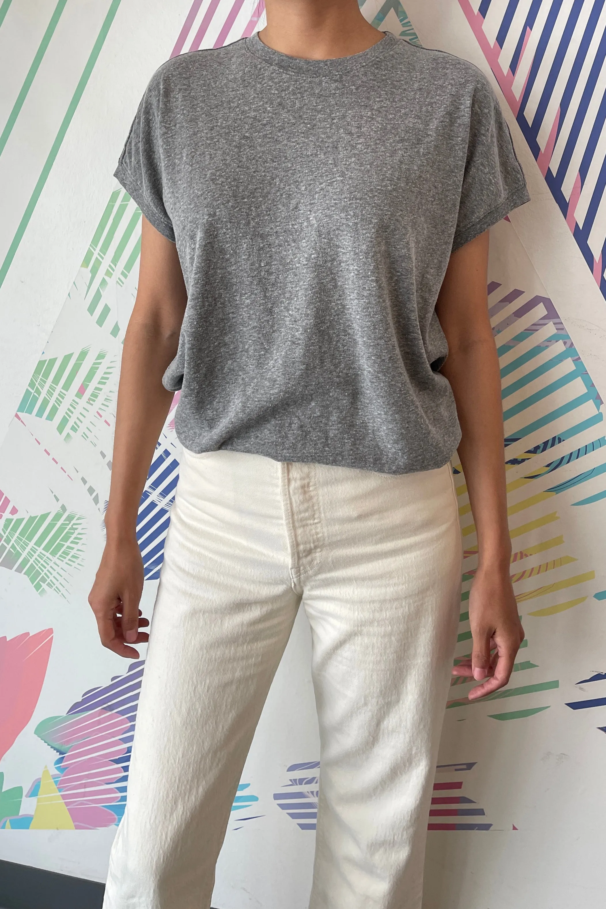 Ease Tee - Heather Grey sold by Le Bon Shoppe product image thumbnail 5