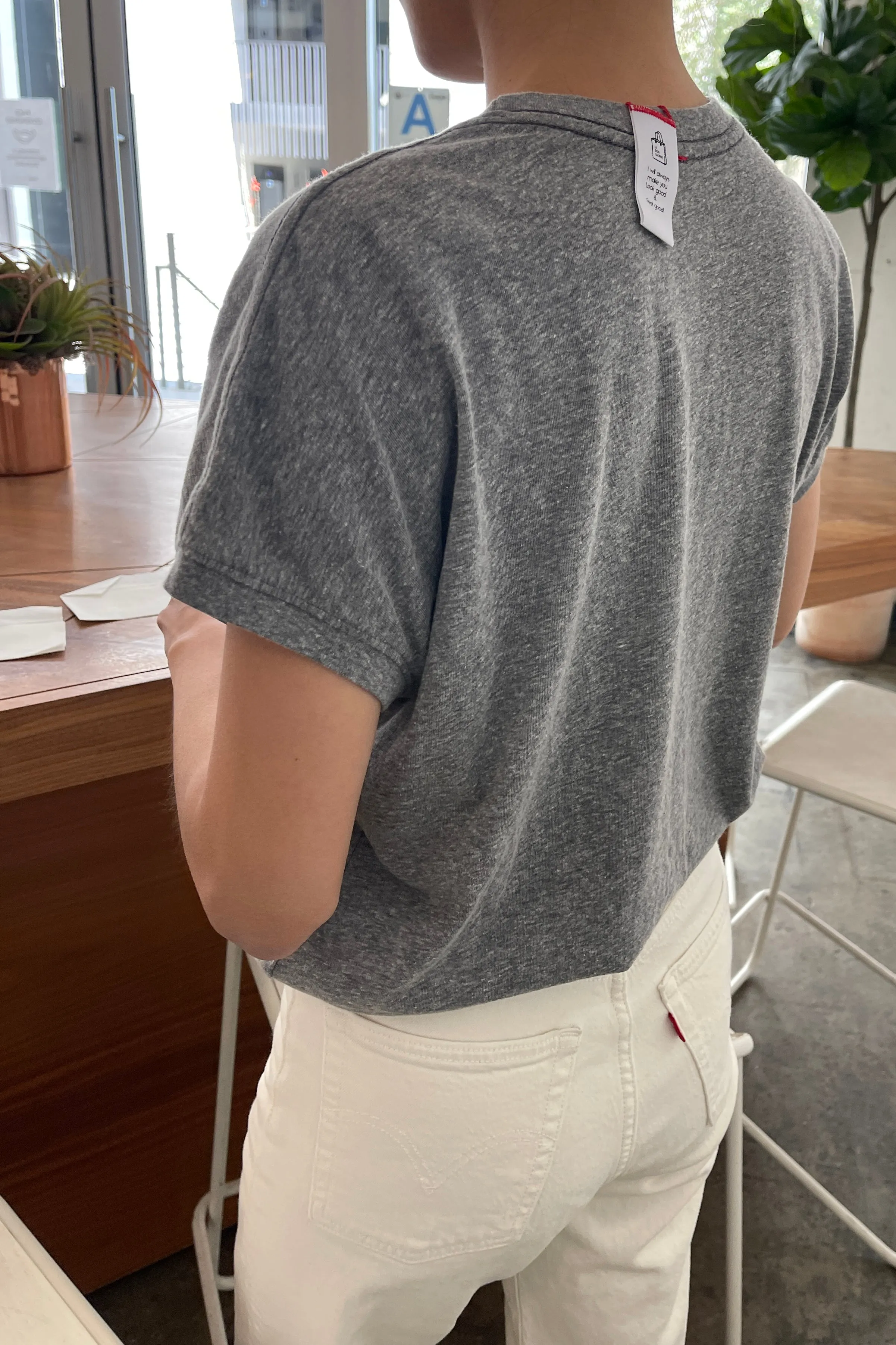 Ease Tee - Heather Grey sold by Le Bon Shoppe product image thumbnail 4