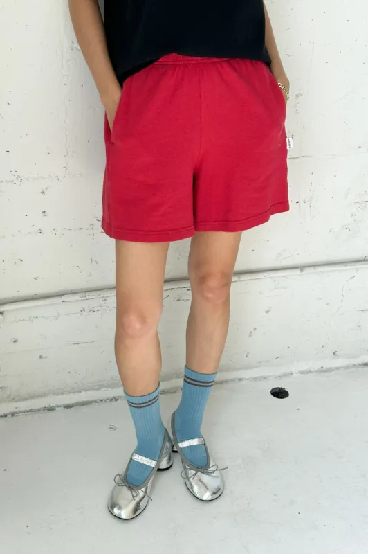 Flared Basketball Shorts - Crayon Red sold by Le Bon Shoppe